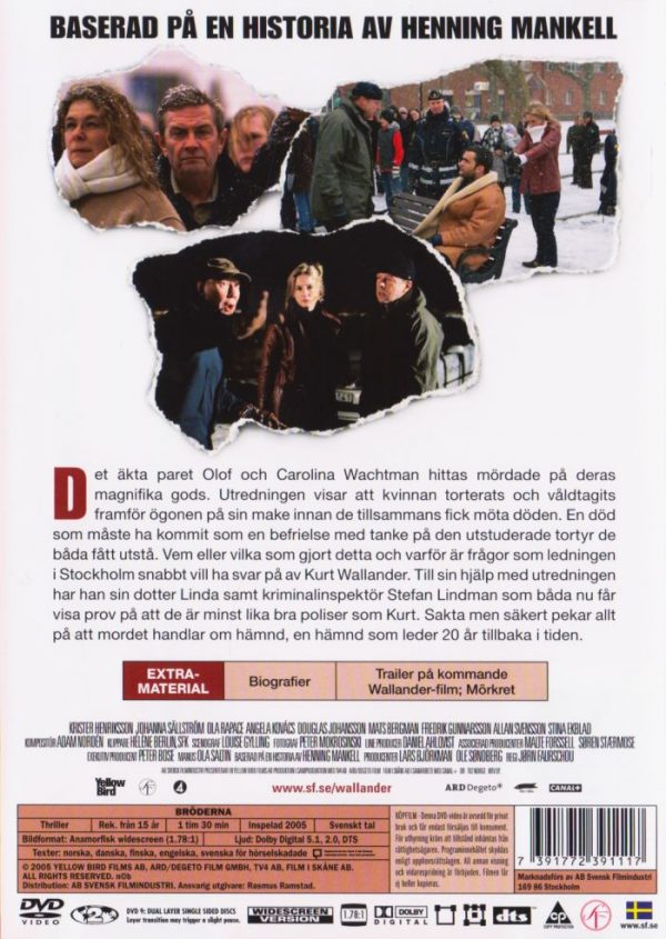 DVD - Wallander # 03 : Bröderna back cover