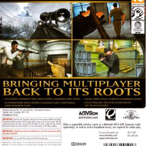 Wii - GoldenEye 007 Baksida