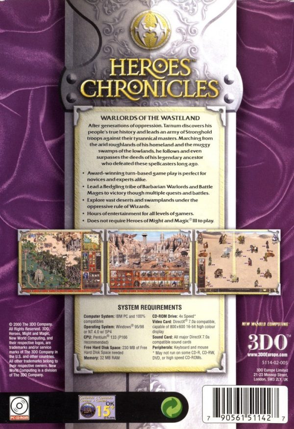 PC - Heroes Chronicles: Warlords of the Wasteland