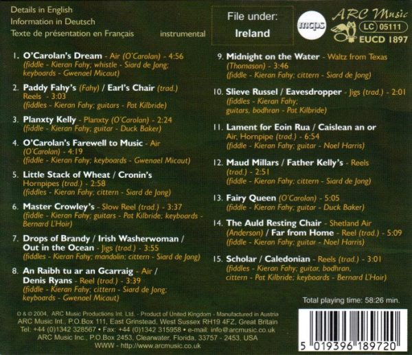 CD - Kieran Fahy – Traditional Music from Ireland (2004)