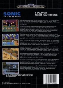Sega Mega Drive - Sonic: The Hedgehog