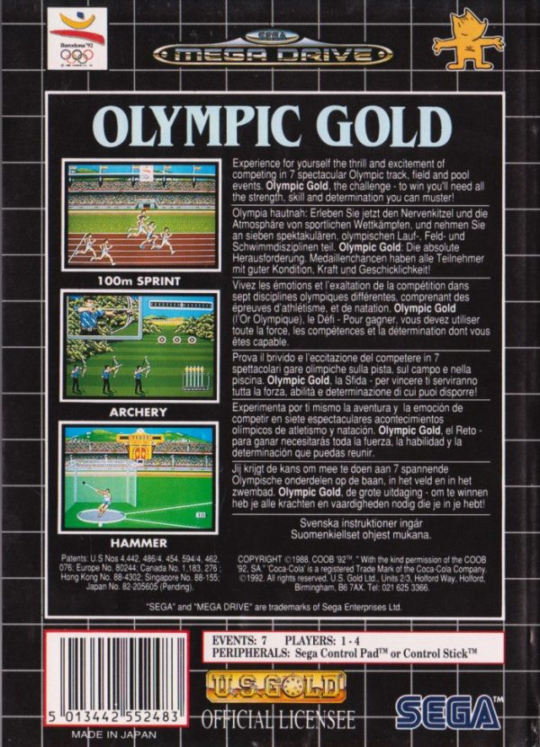 Sega Mega Drive - Olympic Gold