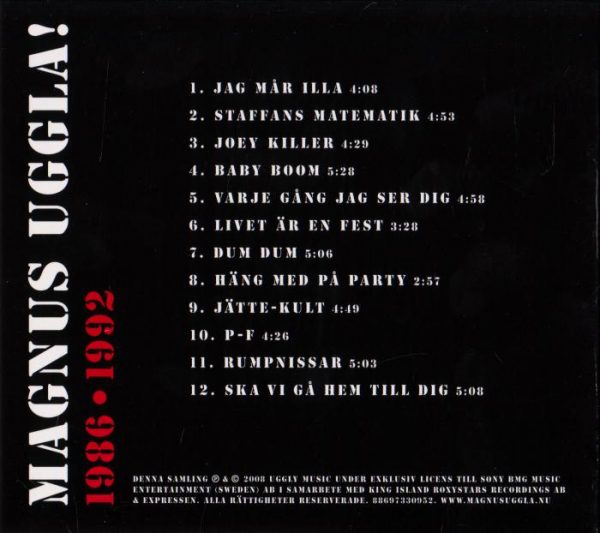 CD - Magnus Uggla CD 3 (1986-1992)