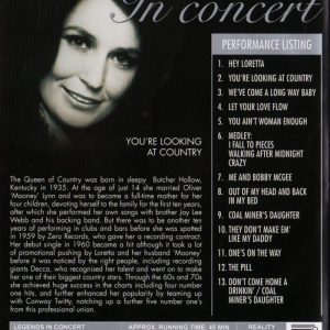 DVD - Legends on Stage - Loretta Lynn