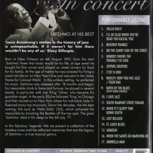DVD - Legends on Stage - Louis Armstrong