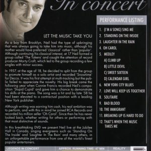 DVD - Legends on Stage - Neil Sedaka