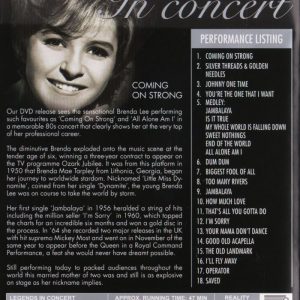 DVD - Legends on Stage - Brenda Lee