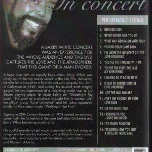 DVD - Legends on Stage - Barry White