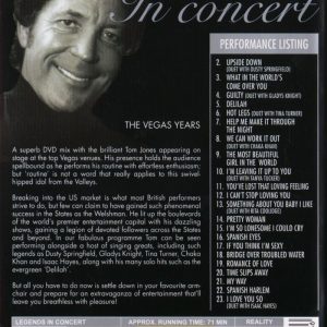 DVD - Legends on Stage - Tom Jones - Vegas Years