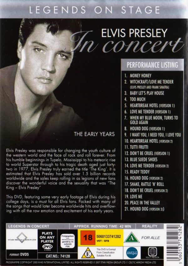 DVD - Legends on Stage - Elvis Presley