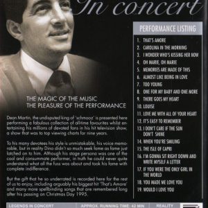 DVD - Legends on Stage - Dean Martin