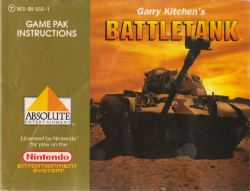 images Nintendo NES - Garry Kitchens Battletank (Manual-USA)