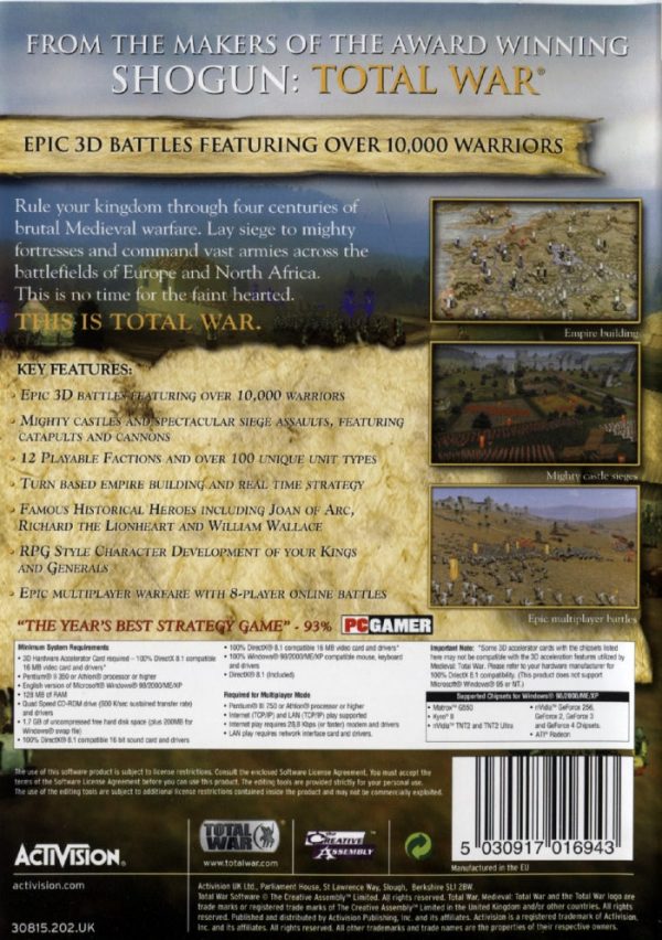 PC - Medieval: Total War