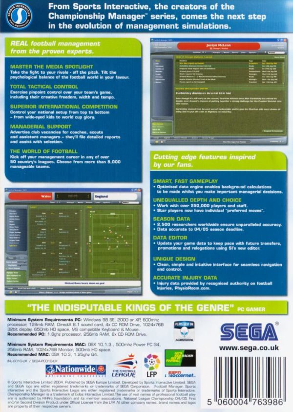 PC - Football Manager 2005