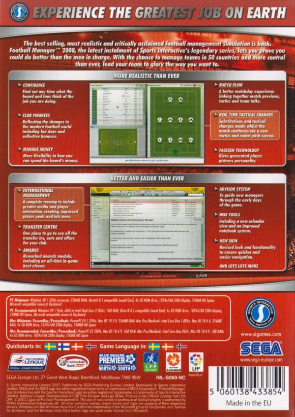 PC - Football Manager 2008