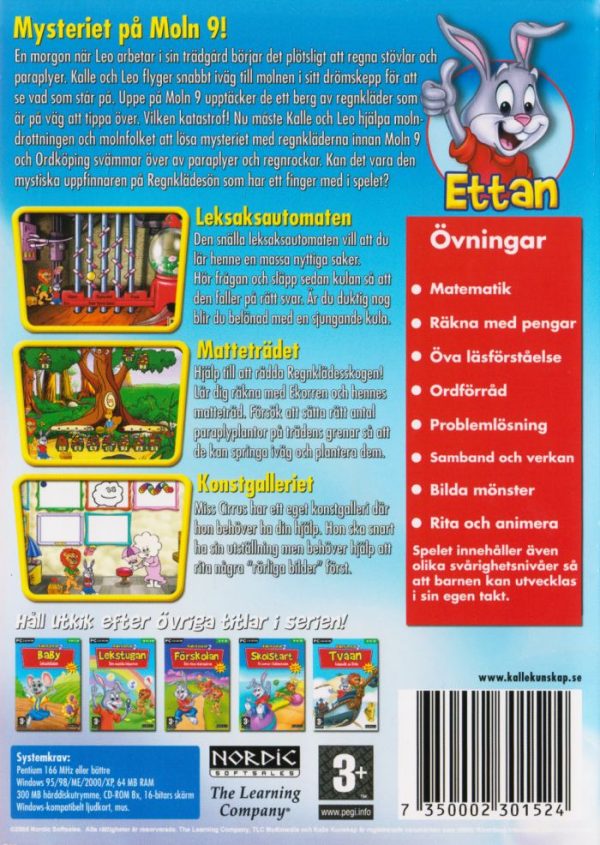 PC - Kalle Kunskap 2: Ettan - Mysteriet på Moln 9 (5-7 År)