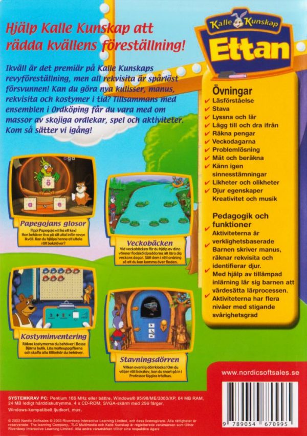 PC - Kalle Kunskap : Ettan (5-7 År)