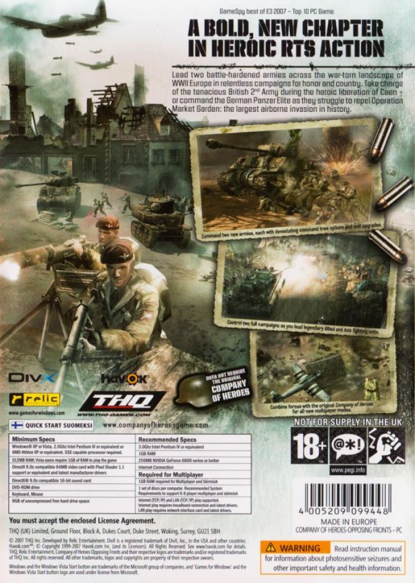 PC - Company of Heroes : Opposing Fronts
