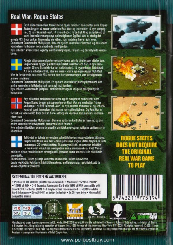 PC - Real War: Rogue States