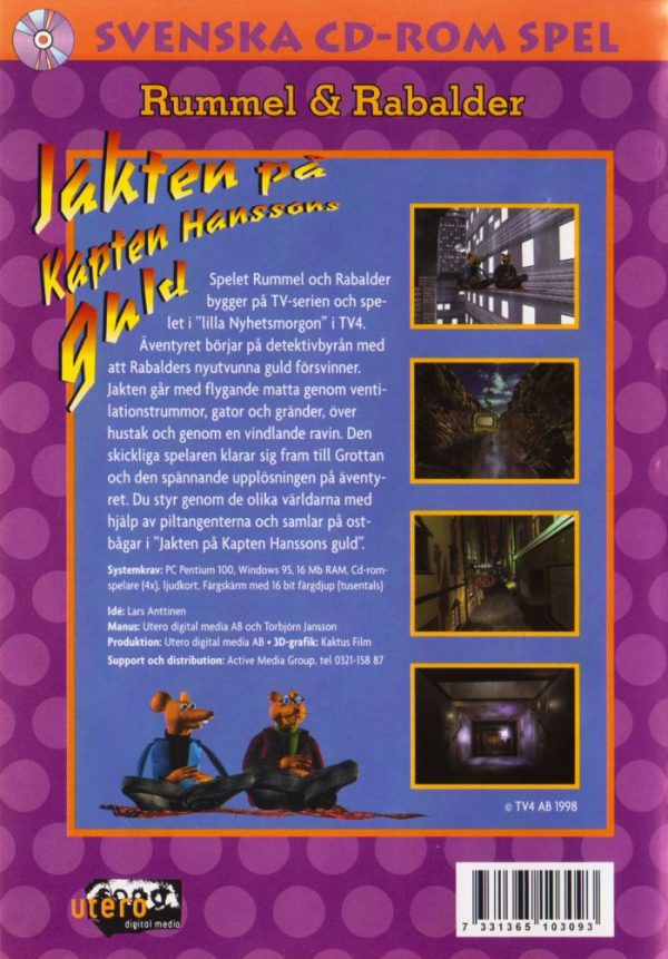 PC - Rummel & Rabalder : Jakten på Kapten Hanssons guld back cover