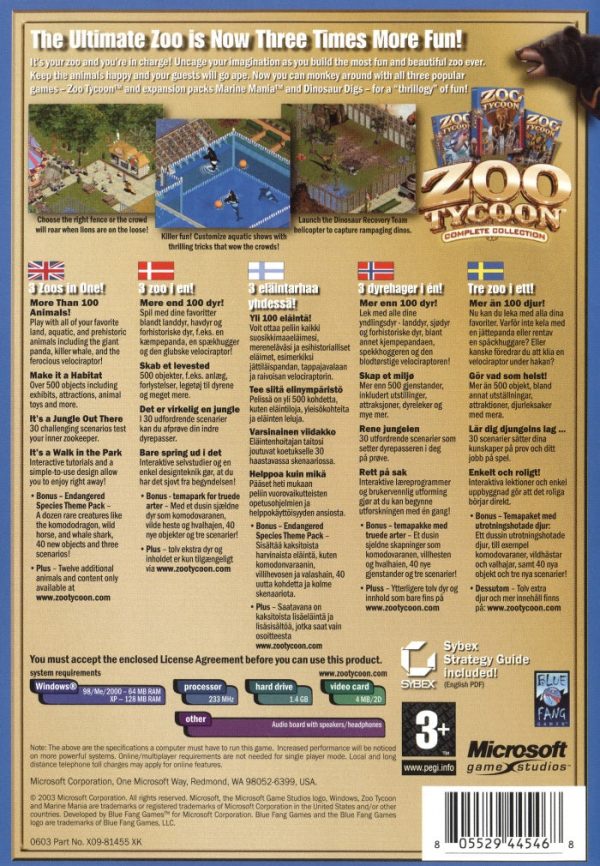 PC - Zoo Tycoon - Complete Collection
