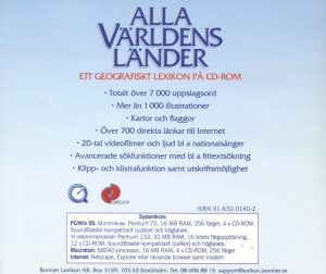 PC - Alla Världens Länder: Ett Geografiskt Lexikon från Bonniers
