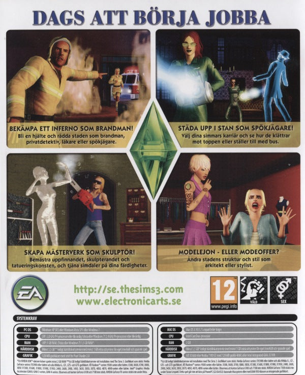 PC - Sims 3: Drömjobb (Ambitions) (Expansion)