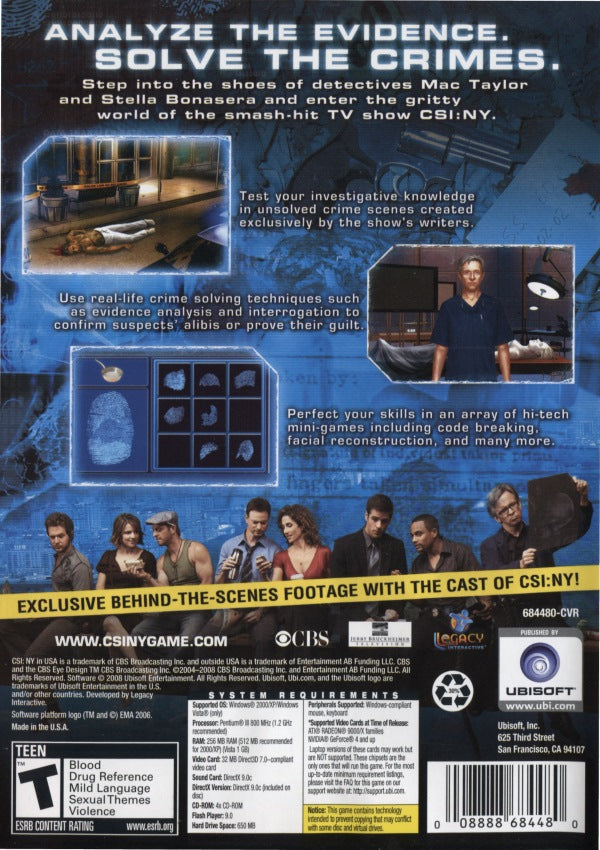 PC - CSI: NY - The Game