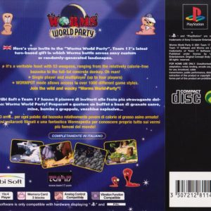 Playstation 1 - Worms World Party back cover