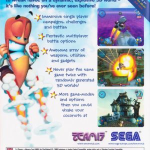 Playstation 2 (PS2) - Worms 3D