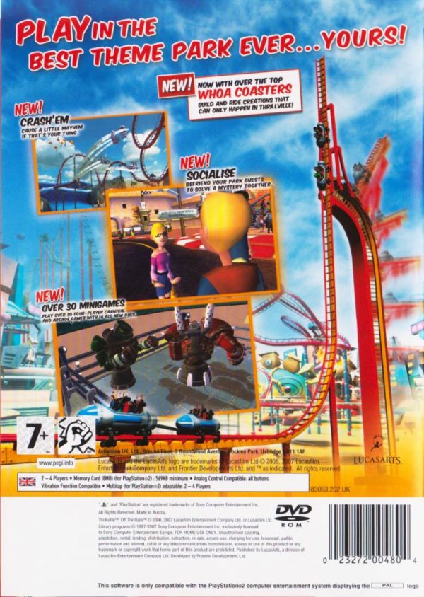 Playstation 2 (PS2) - Thrillville: Off the Rails