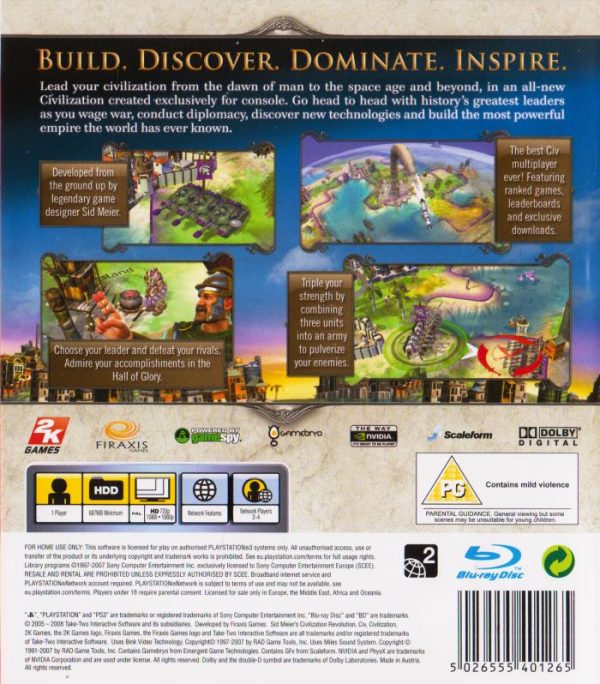 PS3 - Civilization Revolution