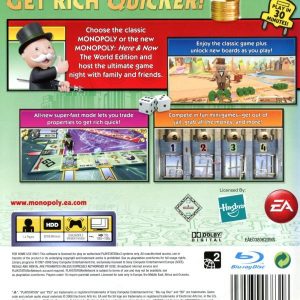 Playstation 3 - Monopoly back cover