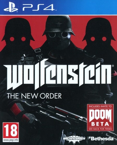 Playstation 4 - Wolfenstein: The New Order front cover