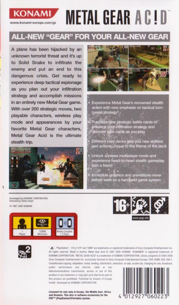 Playstation Portable (PSP) - Metal Gear Acid