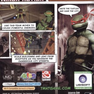 Playstation Portable - TMNT: Teenage Mutant Ninja Turtles