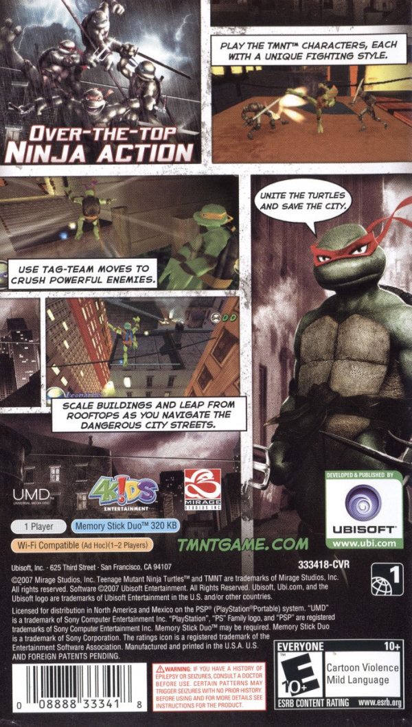 Playstation Portable - TMNT: Teenage Mutant Ninja Turtles