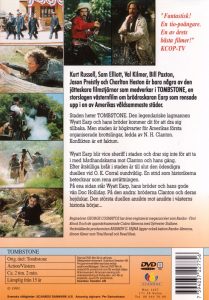 DVD - Tombstone Baksida