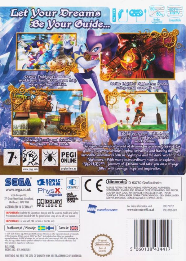 Wii - Nights: Journey of Dreams