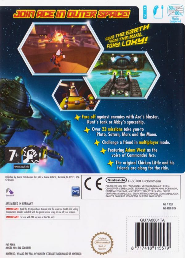 Nintendo Wii - Disney's Chicken Little: Ace in Action