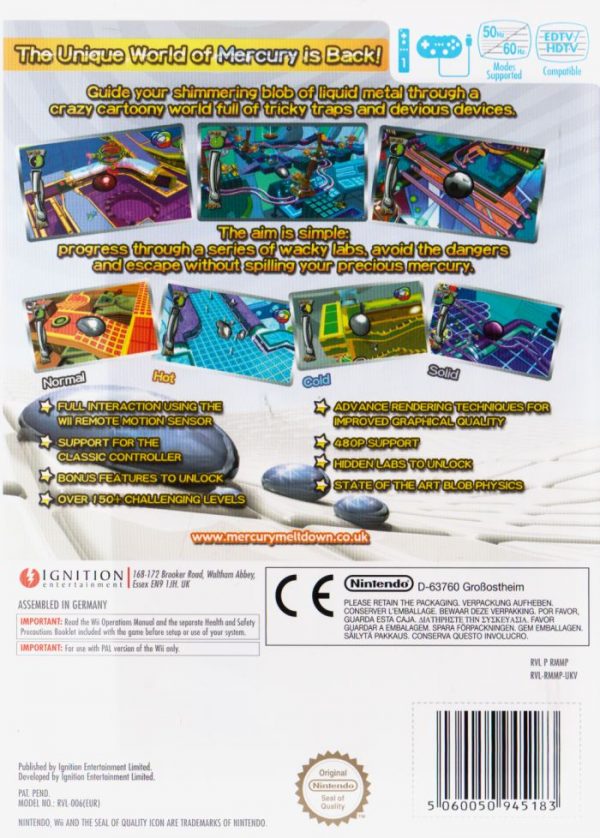 Nintendo Wii - Mercury Meltdown Revolution