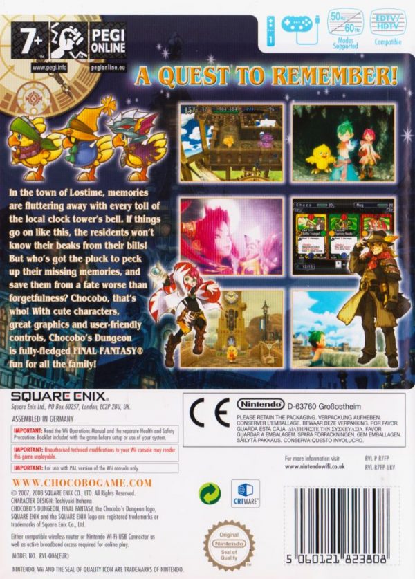 Nintendo Wii - Final Fantasy Fables : Chocobos Dungeon