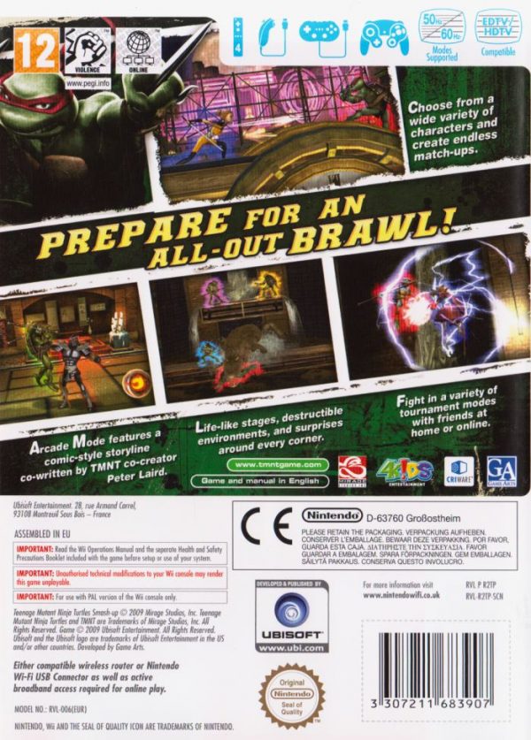 Nintendo Wii - Teenage Mutant Ninja Turtles: Smash Up