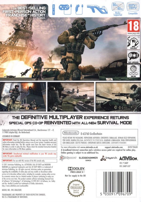 Wii - Call of Duty: Modern Warfare 3 (MW3)