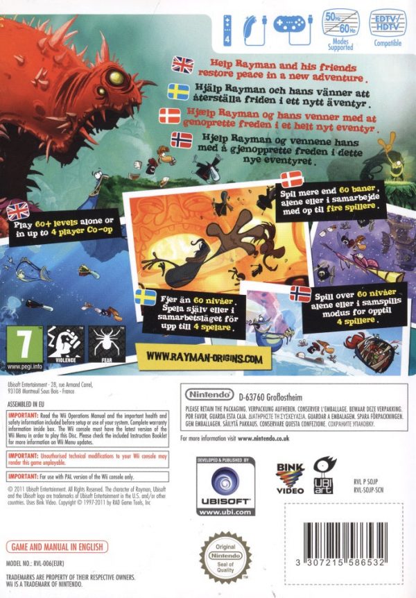 Wii - Rayman Origins