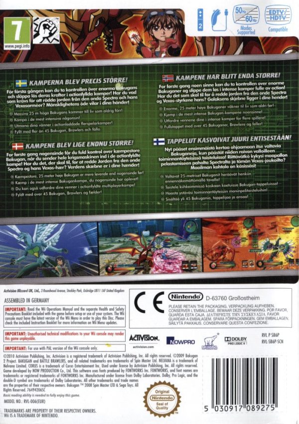 Wii - Bakugan: Defenders of the Core (På Svenska)