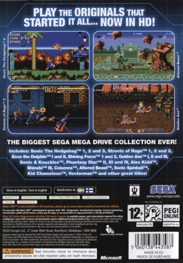 XBOX 360 - Sega Mega Drive Ultimate Collection