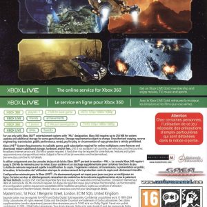 XBOX 360 - Carrier Command: Gaea Mission back cover