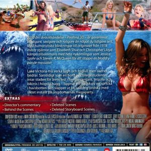Bluray - Piranha 3D back cover