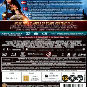 Bluray - Wonder Woman (3D) back cover